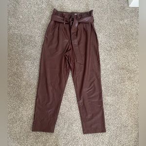 Commando Faux Leather Paperbag Pants
